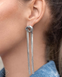 All STRANDS On Deck - Silver Earring