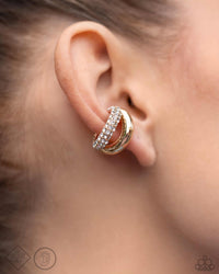 Sizzling Spotlight - Gold Cuff Earring