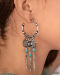 Peppy Pinnacle - Blue Earring