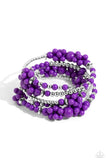 Compelling Clouds - Purple Bracelet